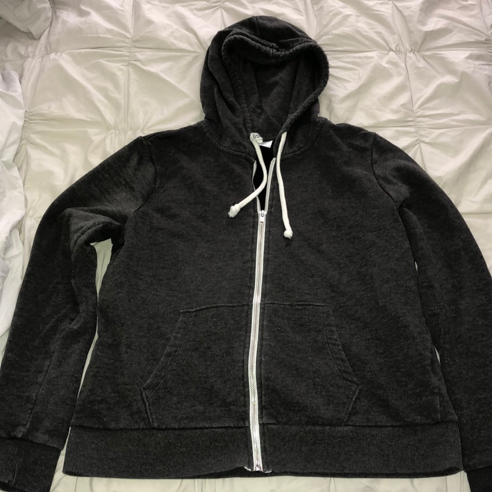 Gray H&M zip up Hoodie